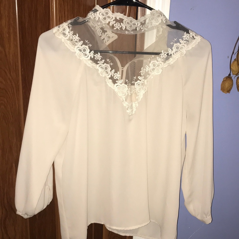 Cream color blouse Forever 21